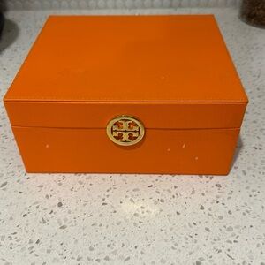 Tory Burch storage box suede lined